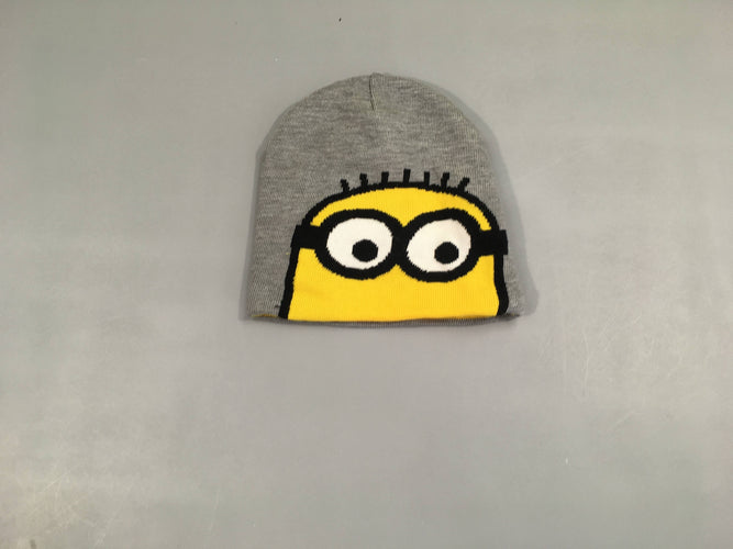 Bonnet gris Minion, moins cher chez Petit Kiwi