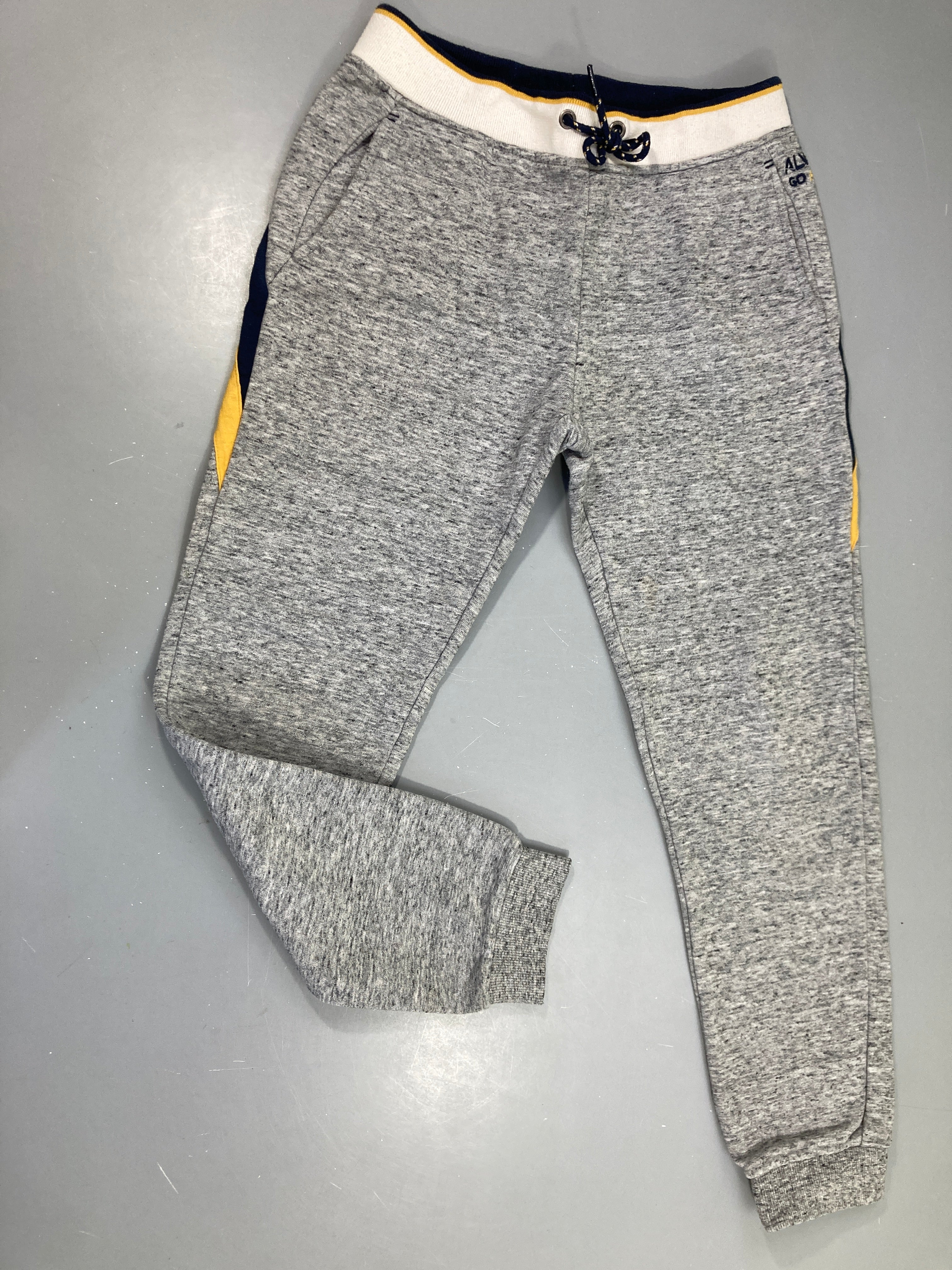 Pantalon de training gris-jaune