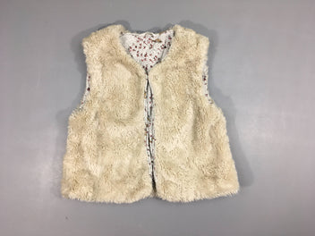 Gilet berger beige peluche