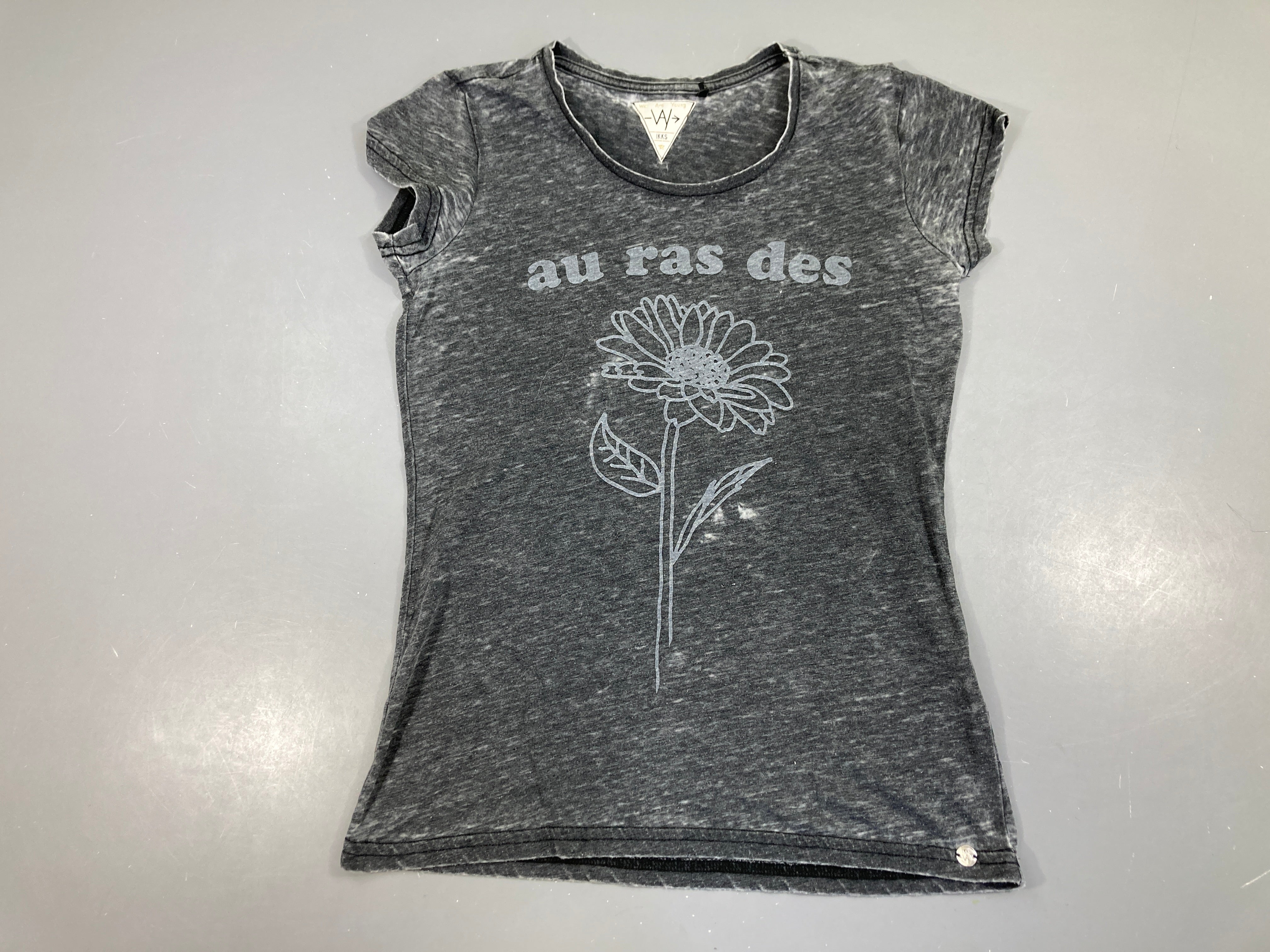 T-shirt m.c gris chiné paquerette
