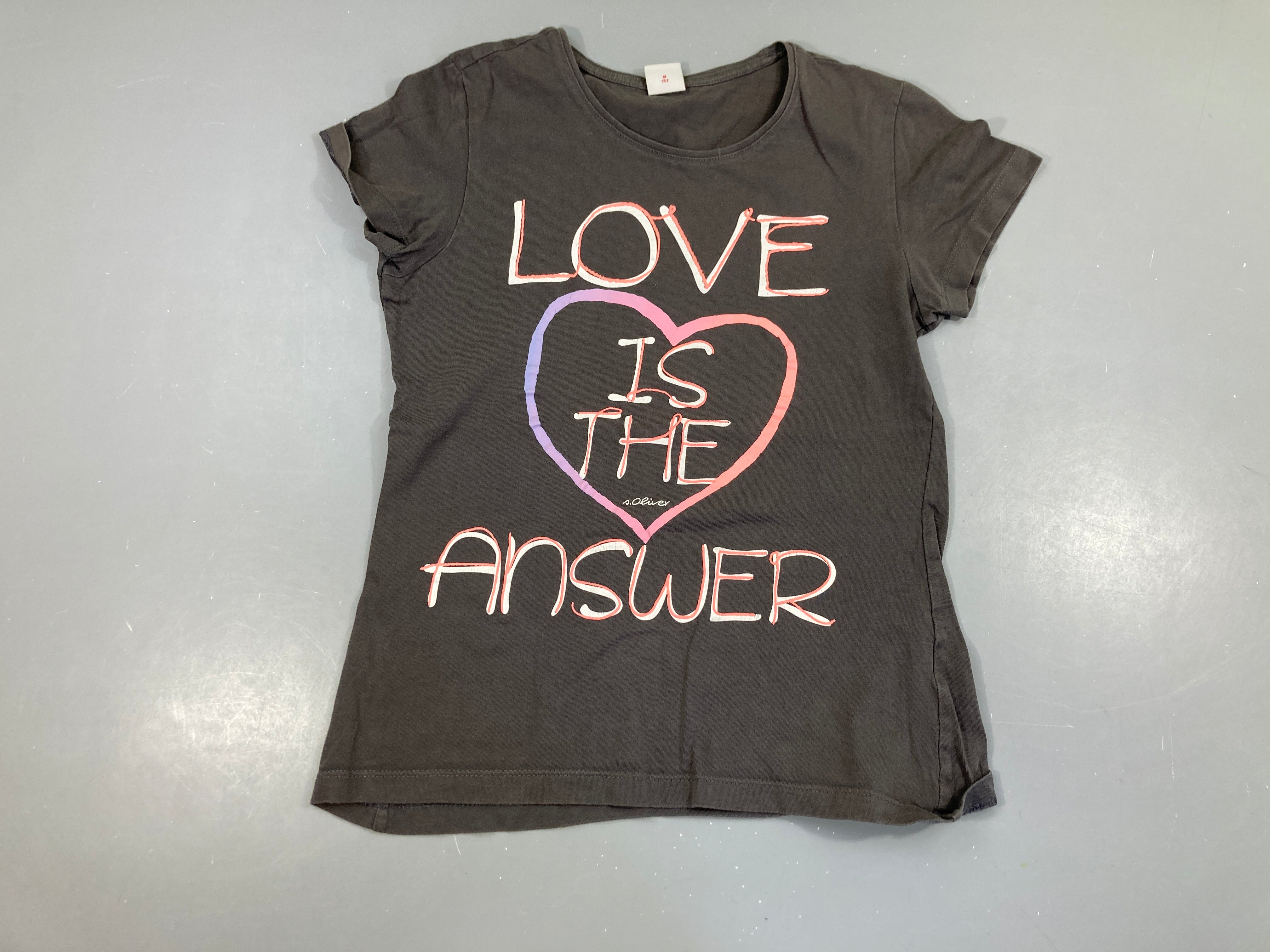 T-shirt m.c gris LOVE