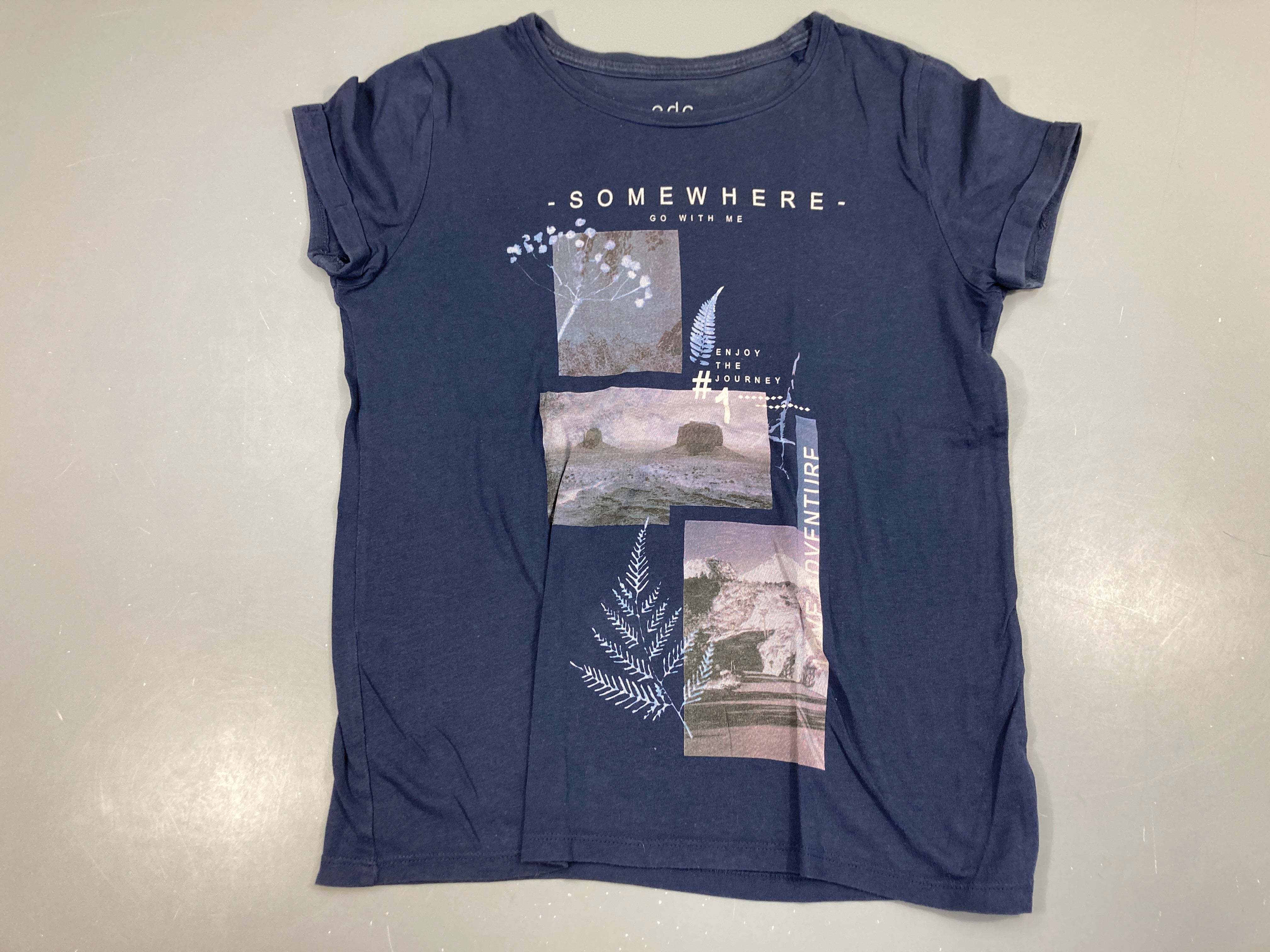 T-shirt m.c bleu Somewhere