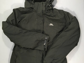 Veste de ski TRESPASS noire capuche amovible, femme