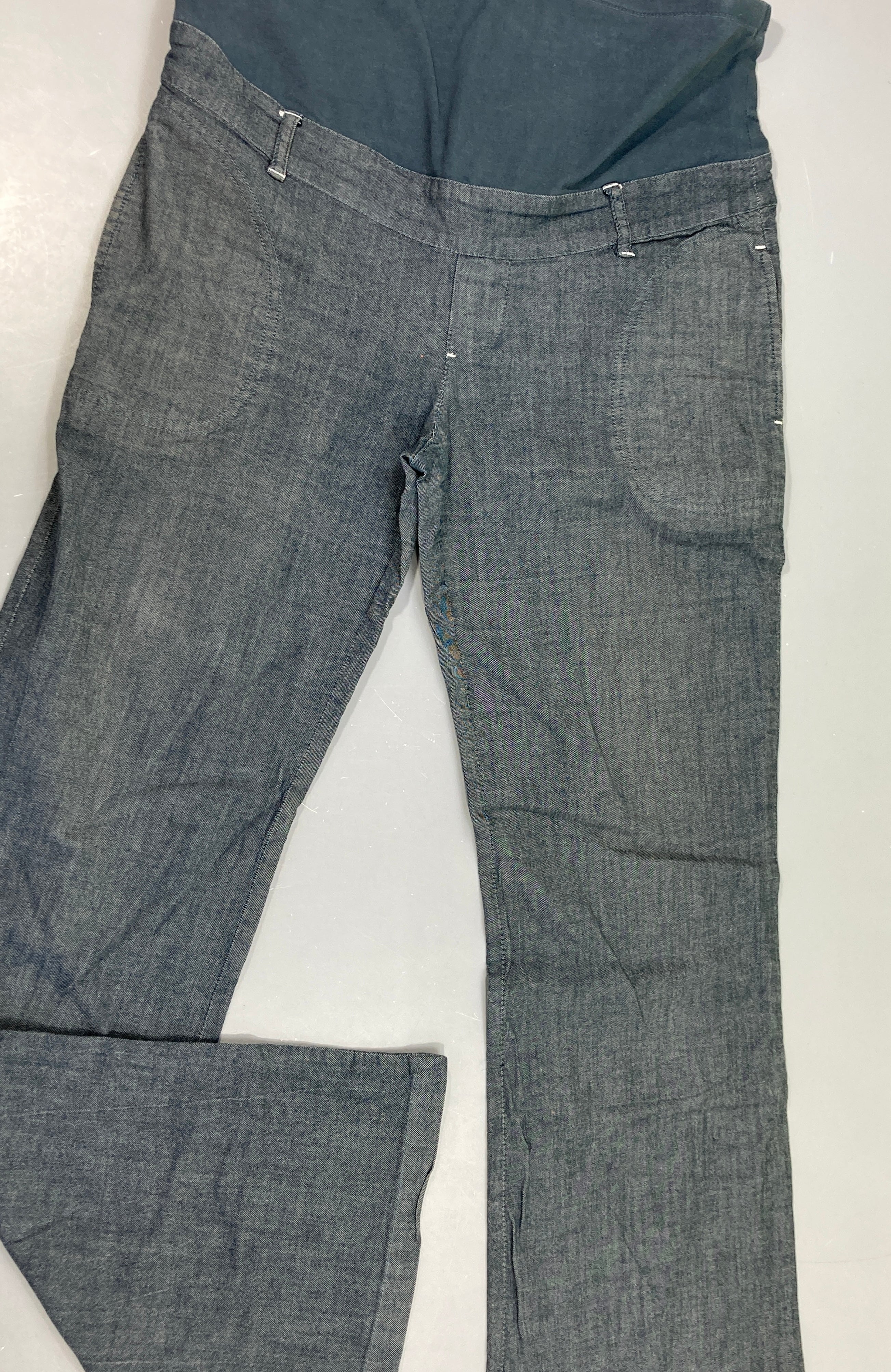 Pantalon bleu gris de grossesse