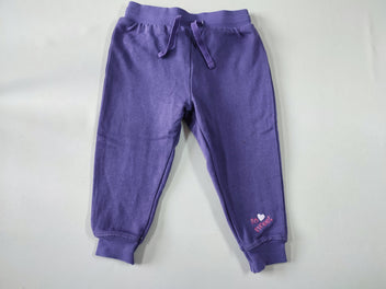 Pantalon molleton mauve 