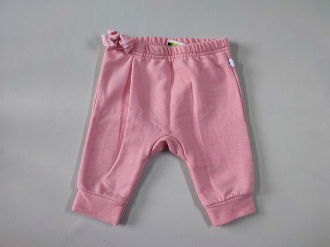 Pantalon molleton rose noeud à la taille, moins cher chez Petit Kiwi