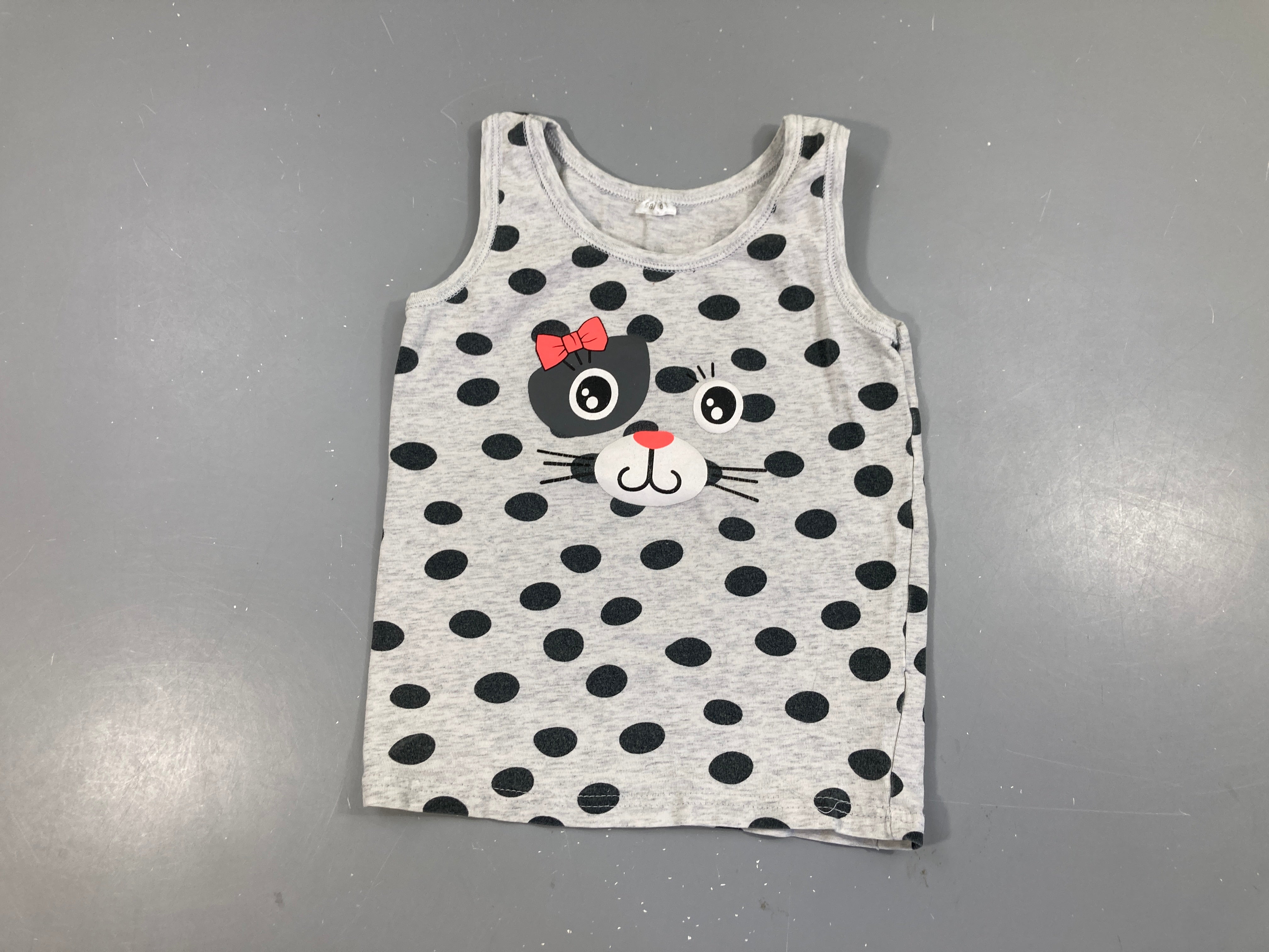 Chemisette s.m grise Minnie pois