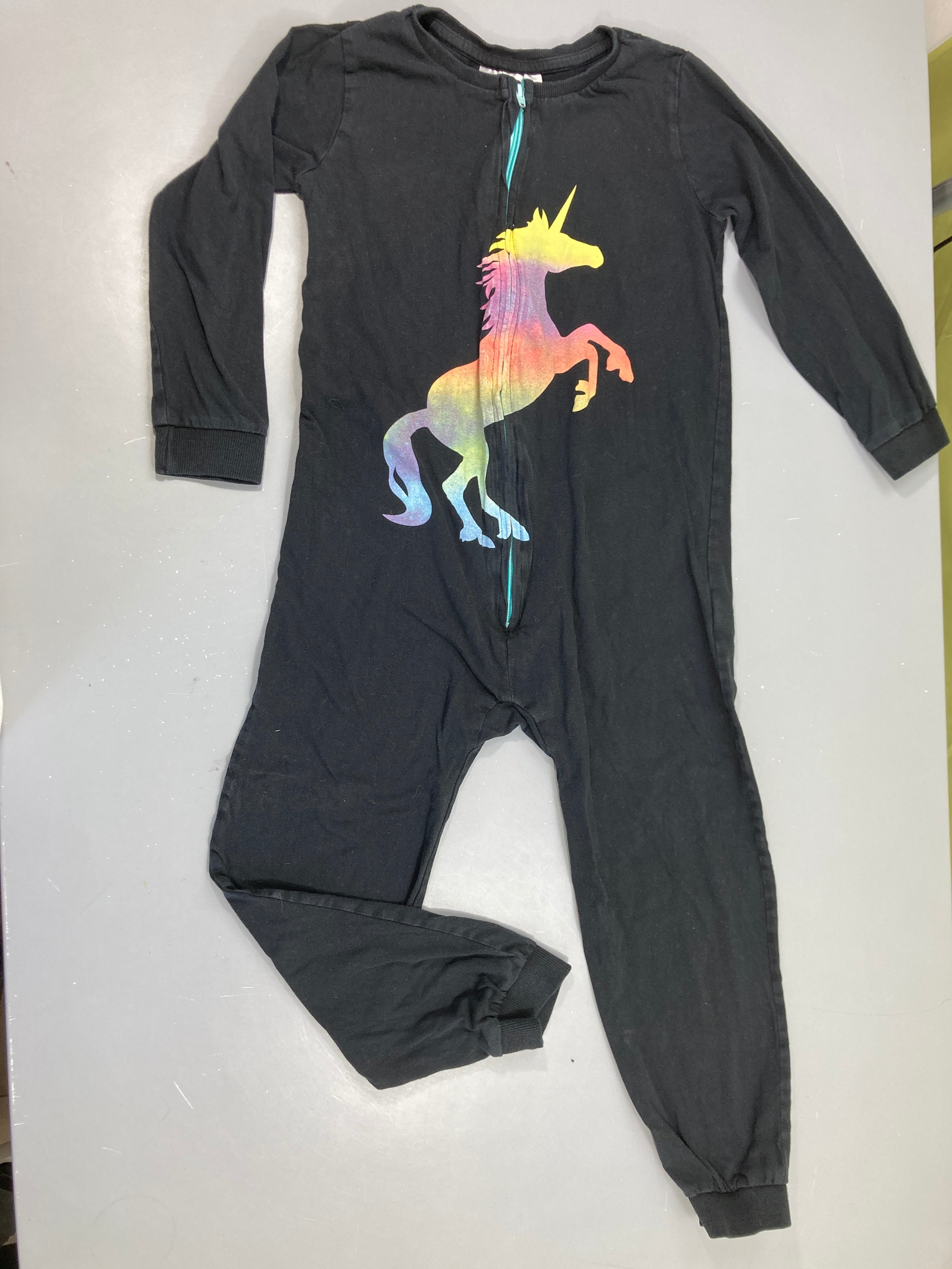 Surpyjama jersey noir Licorne