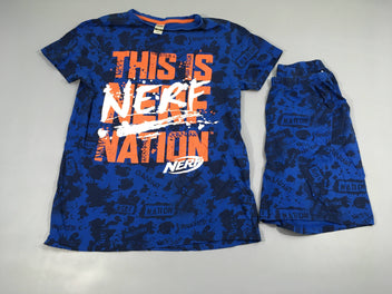 Pyjashort 2pcs jersey bleu Nerf