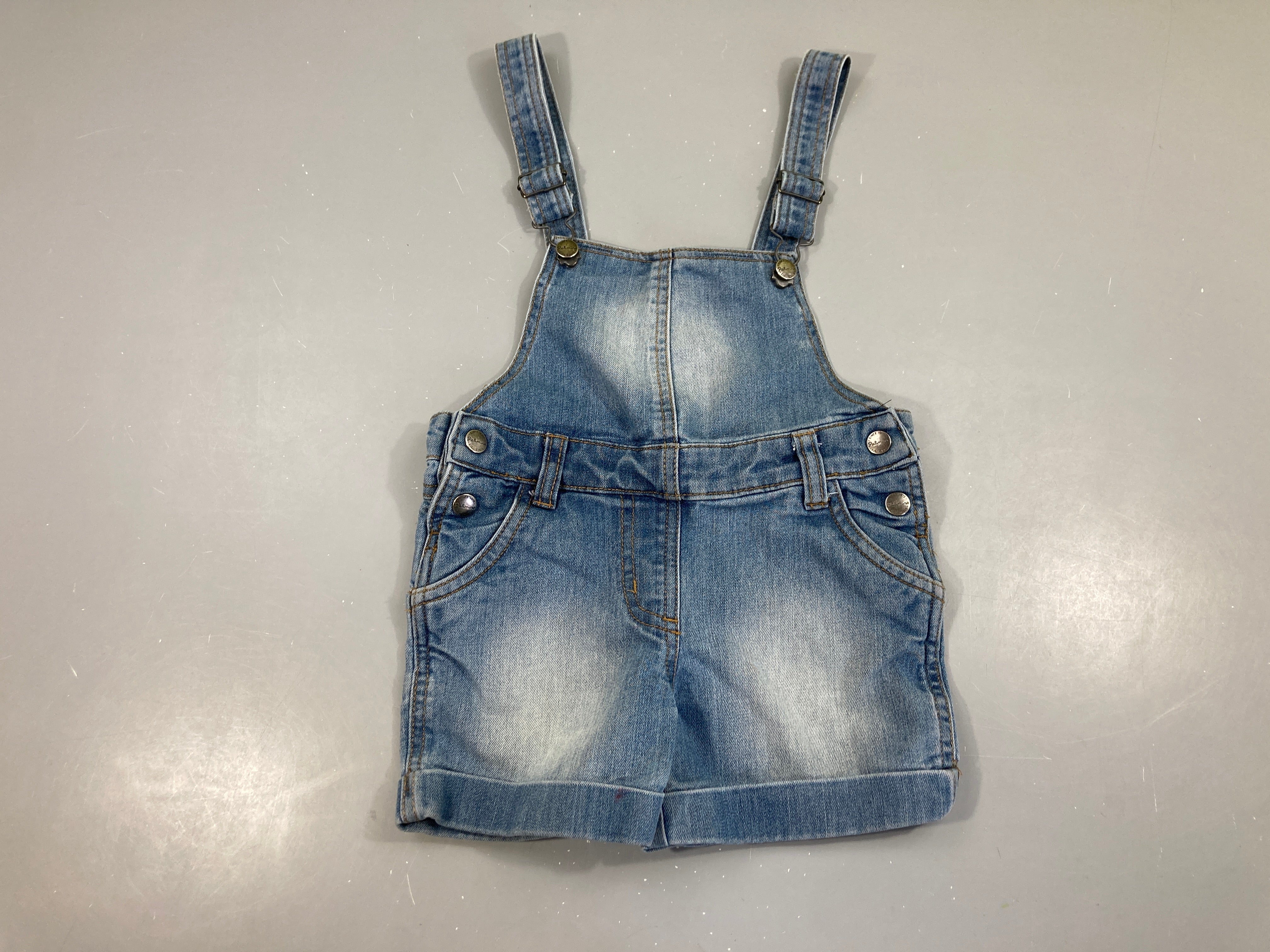 Salopette short à revers