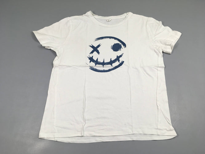 T-shirt m.c blanc Smiley oeil croix, moins cher chez Petit Kiwi