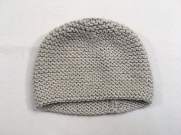 Bonnet mailles gris