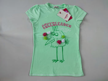 NEUF! T-shirt m.c vert poule 