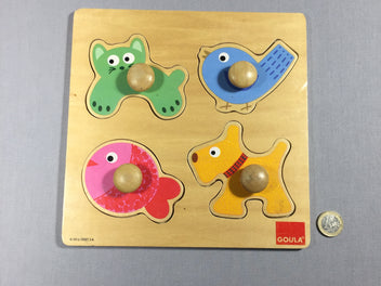 Puzzle en bois - 4 animaux