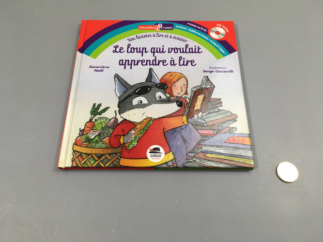 Le loup qui voulait apprendre à lire + CD, moins cher chez Petit Kiwi