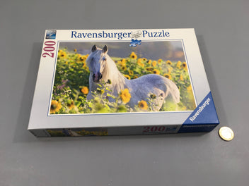 Puzzle 200pcs cheval - complet