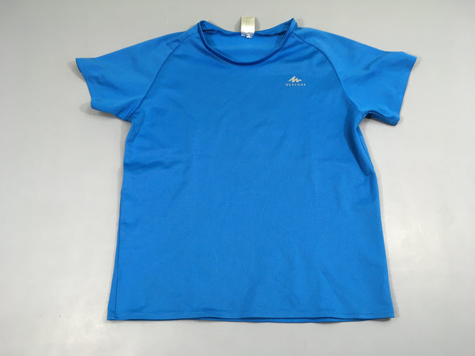 T-shirt m.c de sport bleu Quechua, moins cher chez Petit Kiwi