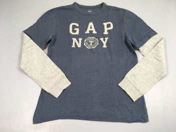 T-shirt m.l bleu chiné Gap