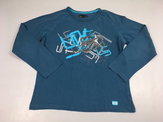 T-shirt m.l bleu canard Sport, moins cher chez Petit Kiwi