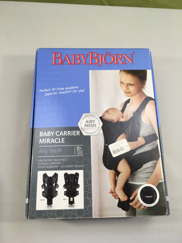 Porte-bébé miracle Air.y Mesh noir, 0-15m, moins cher chez Petit Kiwi