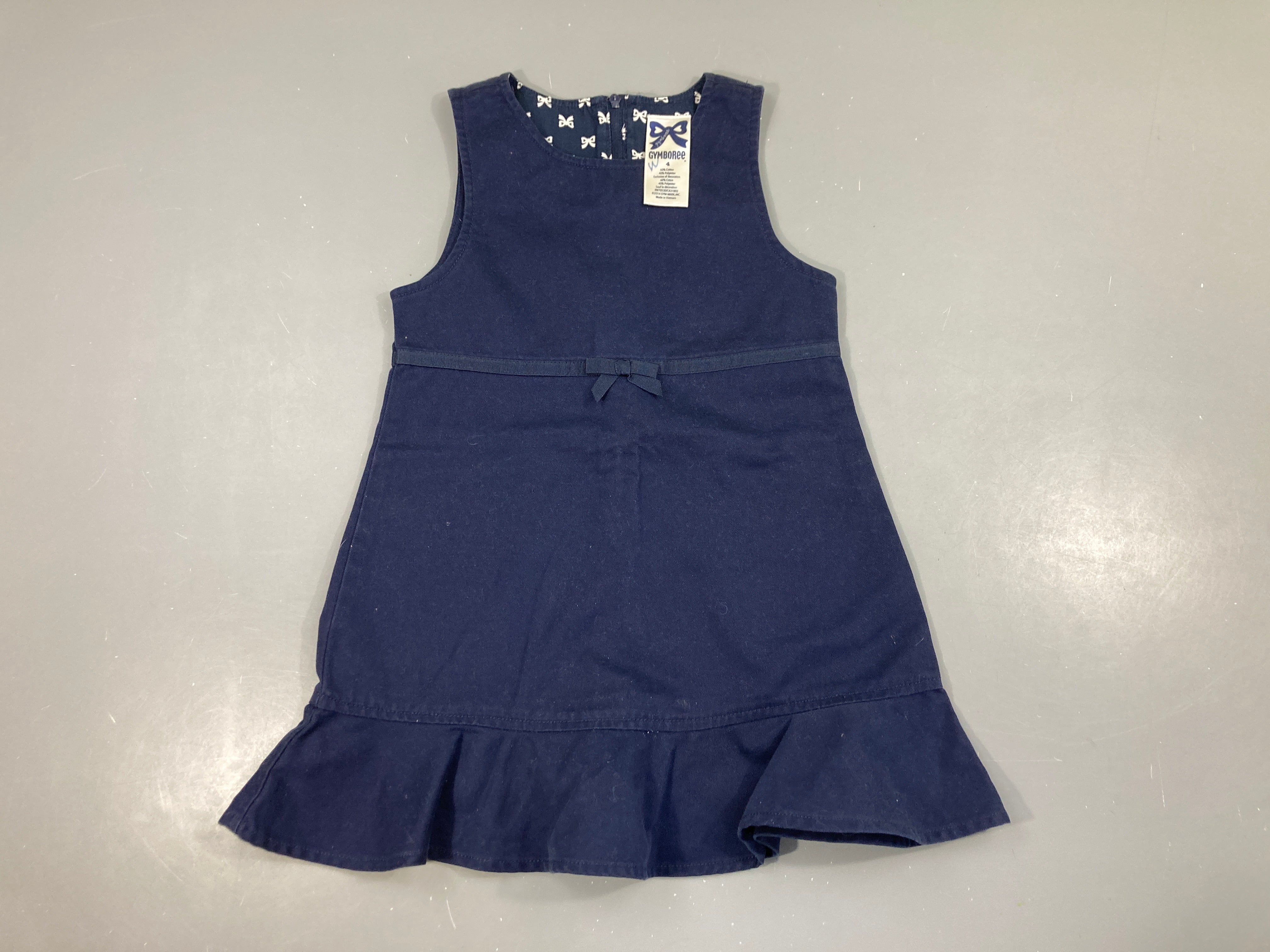 Robe s.m bleue volants bas