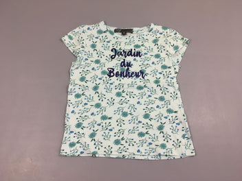 T-shirt m.c bleu fleurs