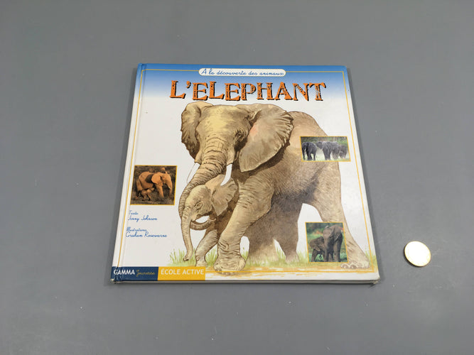 L'éléphant, A la découverte des animaux, moins cher chez Petit Kiwi