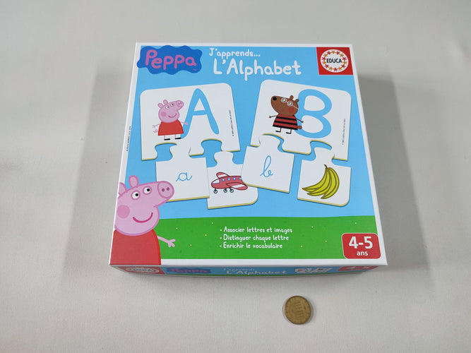 J'apprends l'alphabet, Peppa, 78 pcs 4-5 ans - Complet, moins cher chez Petit Kiwi