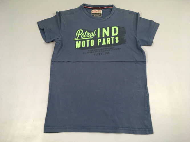 T-shirt m.c bleu Petrol Ind légèrementt bouloché, moins cher chez Petit Kiwi