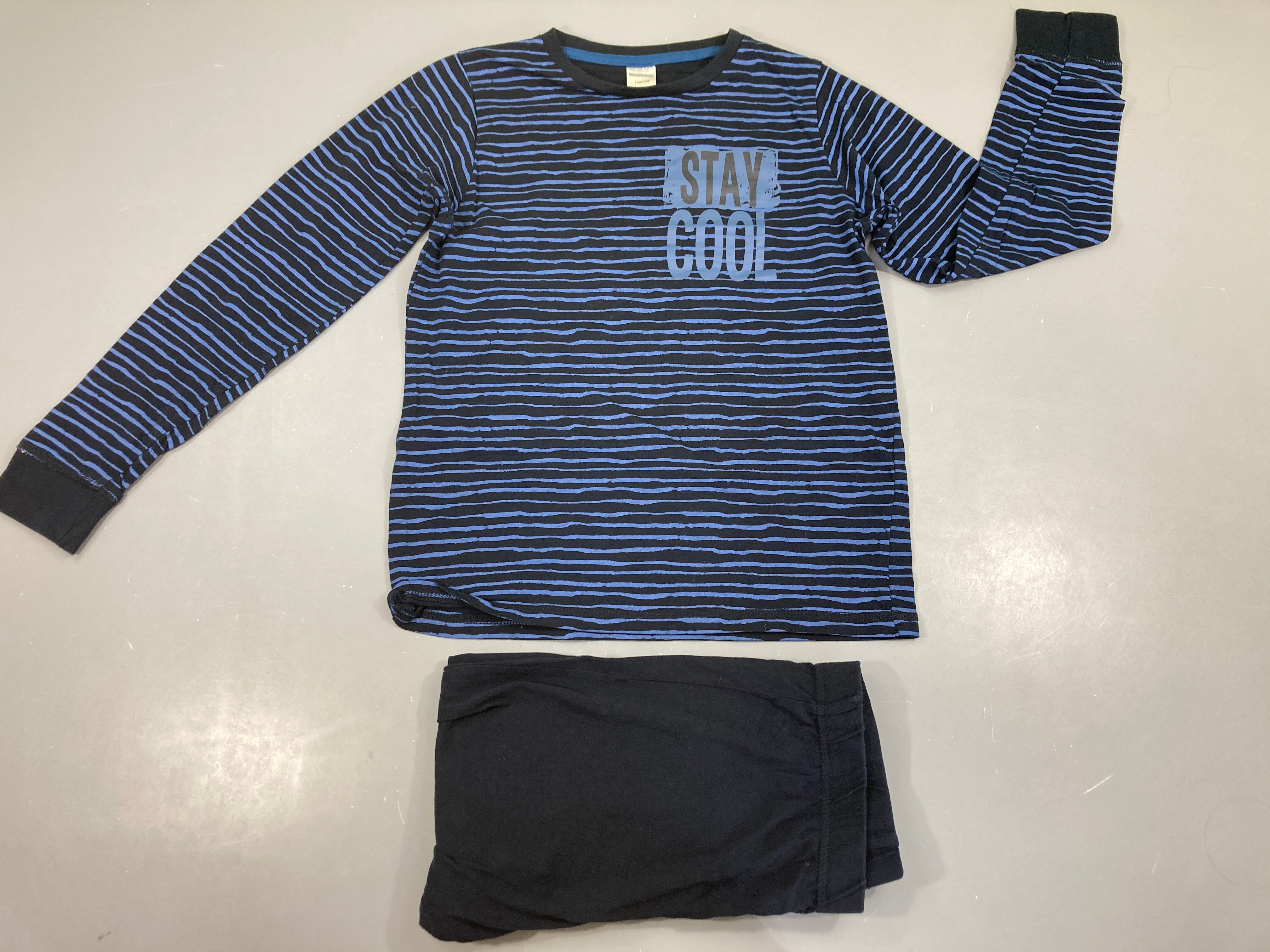 Pyjama 2pcs jersey bleu foncé Stay Cool