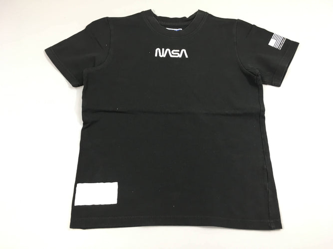 T-shirt m.c en coton piqué noir Nasa, moins cher chez Petit Kiwi