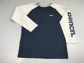 T-shirt m.l bleu foncé-gris Bench