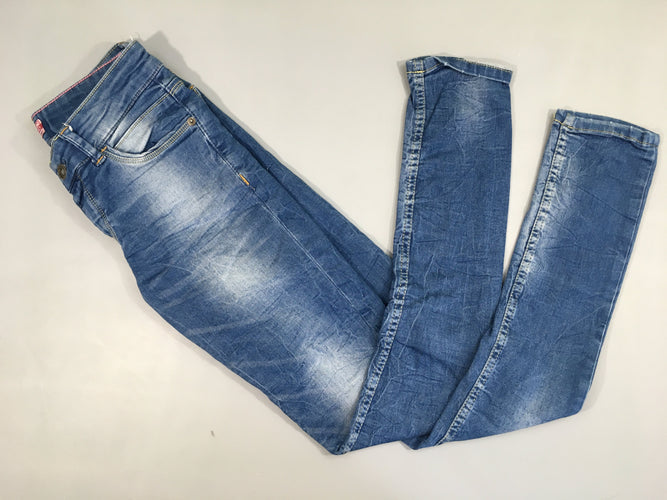 Jeans super skinny Lola effet chiffonné, moins cher chez Petit Kiwi