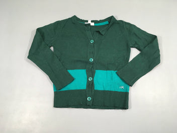 Gilet vert rayé