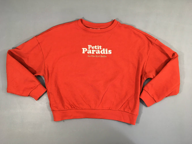 Sweat rouge Petit Paradis, moins cher chez Petit Kiwi