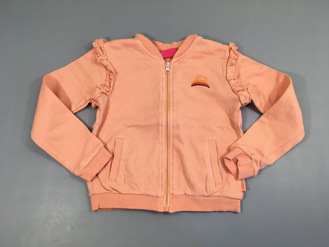 Sweat zippé rose soleil froufrous, Jubel, moins cher chez Petit Kiwi