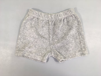 Short éponge gris chiné