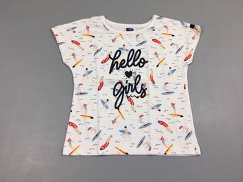 T-shirt m.c blanc hello surf