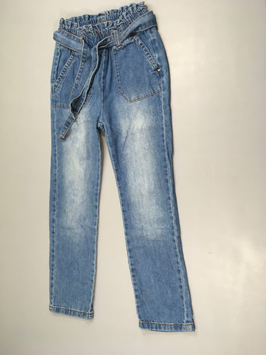 Pantalon denim taille élastique - ceinture, moins cher chez Petit Kiwi