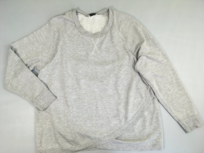 Sweat de grossesse gris Bouloché, moins cher chez Petit Kiwi