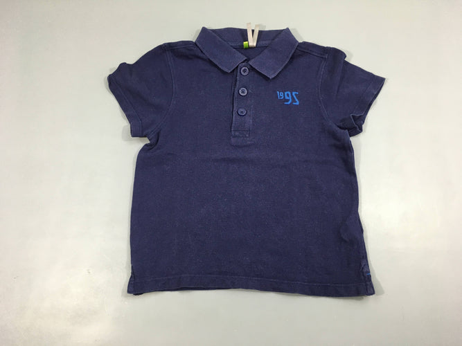 Polo m.c bleu foncé 1995, moins cher chez Petit Kiwi