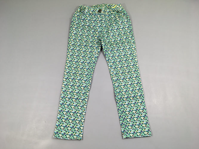 Pantalon motifs chevrons jaune-vert-noir, moins cher chez Petit Kiwi