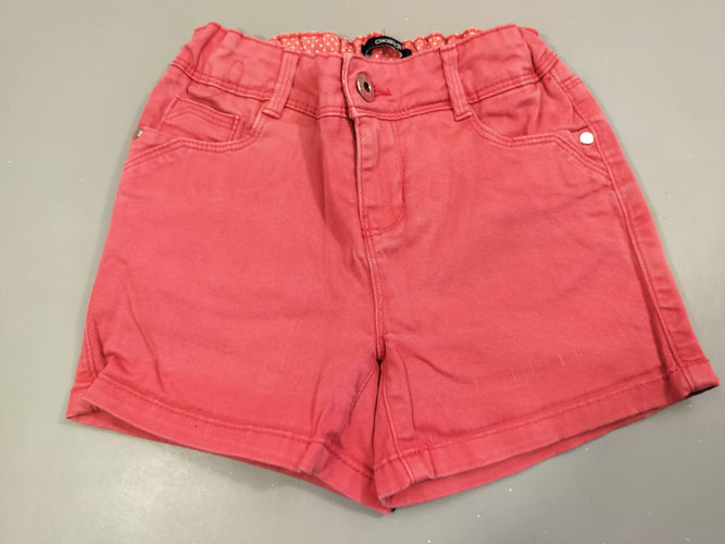 Short denim rose, moins cher chez Petit Kiwi