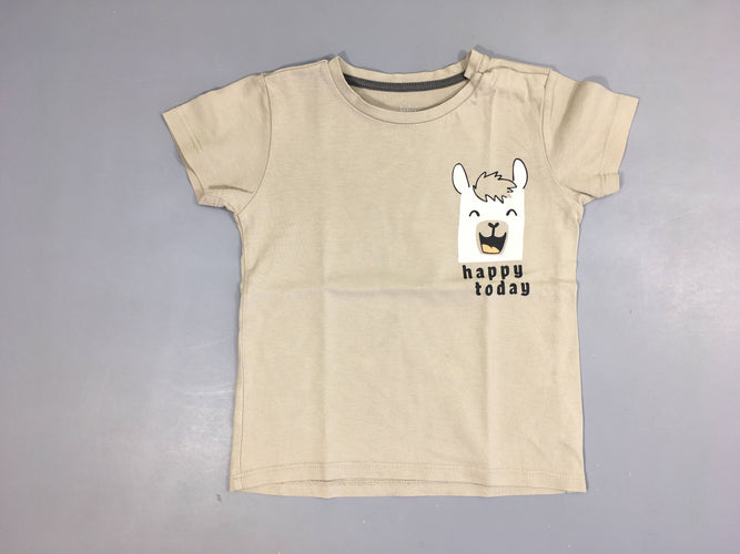 T-shirt m.c beige Alpaga, moins cher chez Petit Kiwi