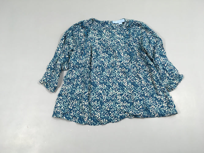 Blouse ml jersey bleu pois, moins cher chez Petit Kiwi