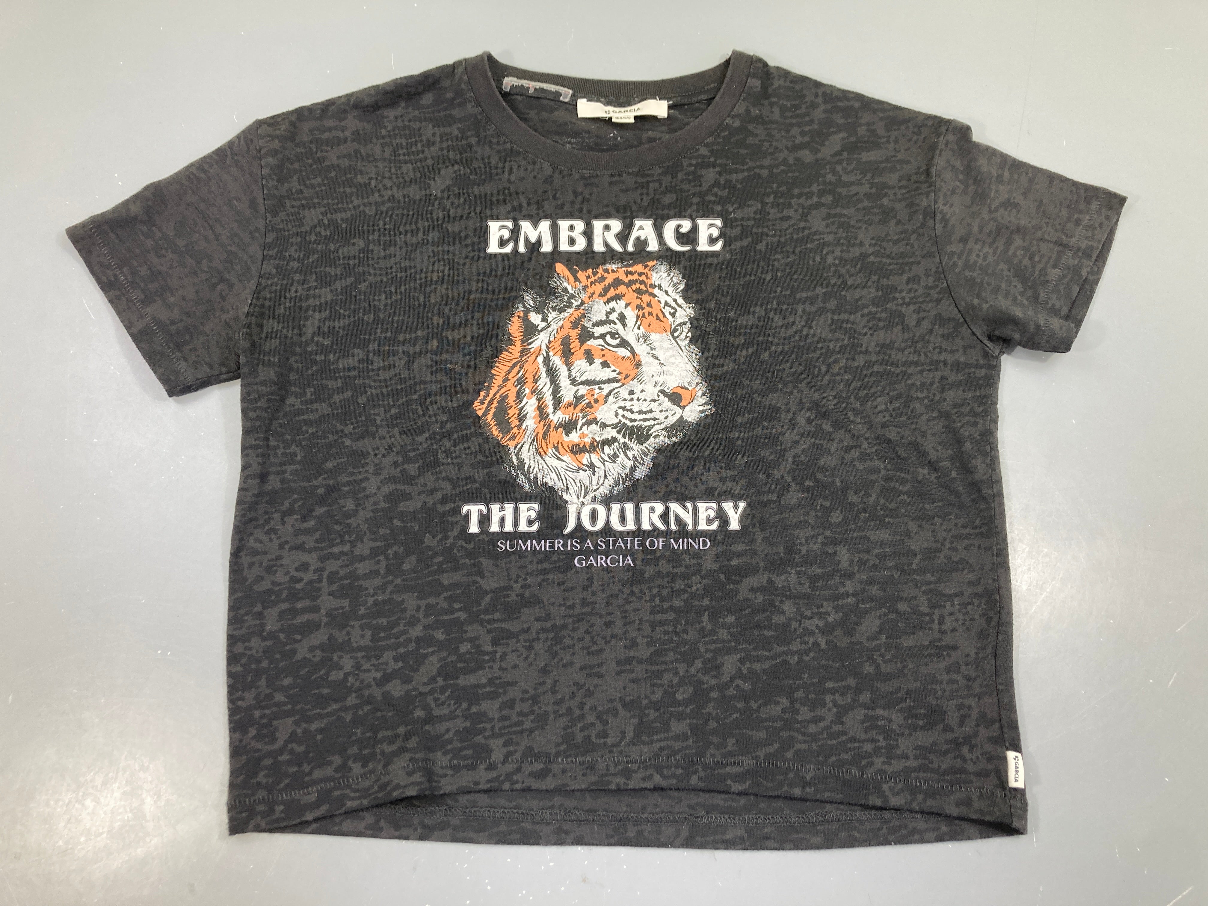 T-shirt m.c noir camoflage Tigre Embrace