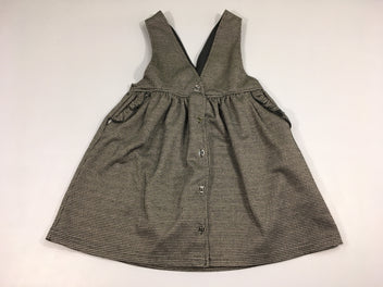 Robe s.m molleton noir à carreaux