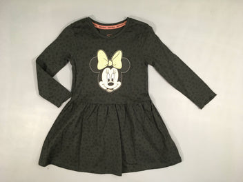 Robe m.l jersey gris foncé léopard Minnie