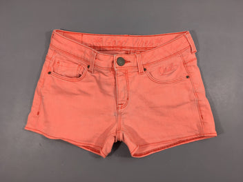 Short en jean orangé