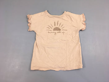 T-shirt m.c rose flammé soleil